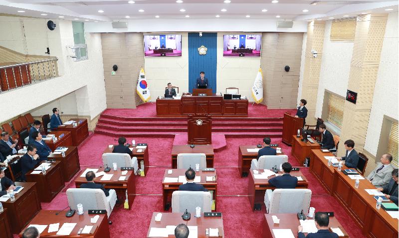 제322회 완도군의회 임시회(군정 주요업무 추진실적 보고)